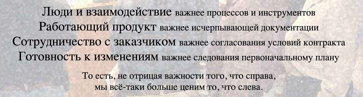 Ценности Agile Ценности Agile