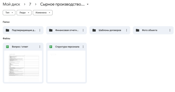 Как продать свой бизнес быстро и дорого - 10 Пример папки на диске с подготовленной информацией