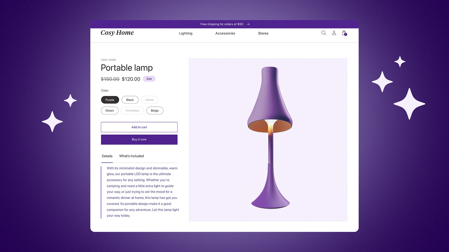 Shopify Auto Write. Источник: блог Shopify, 2023 Shopify Magic ai-powered product descriptions