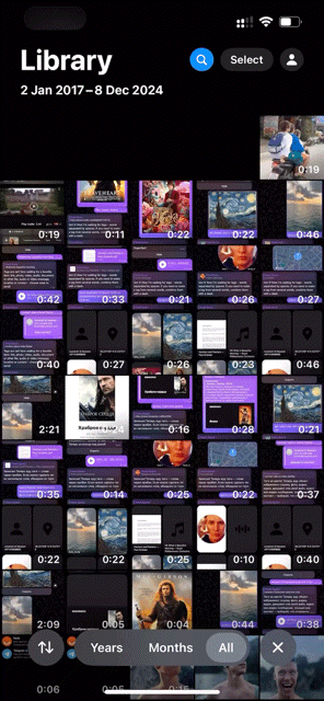 Хаос в медиатеке — «… сложный поиск скроллом туда-сюда …»