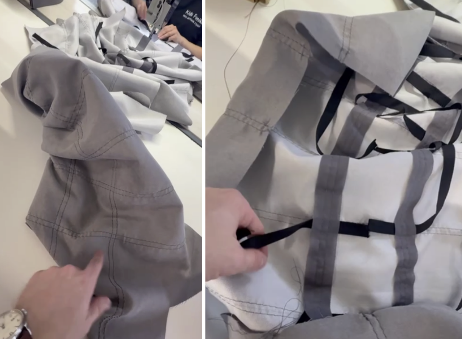 Черный шнурок — это брючная тесьма