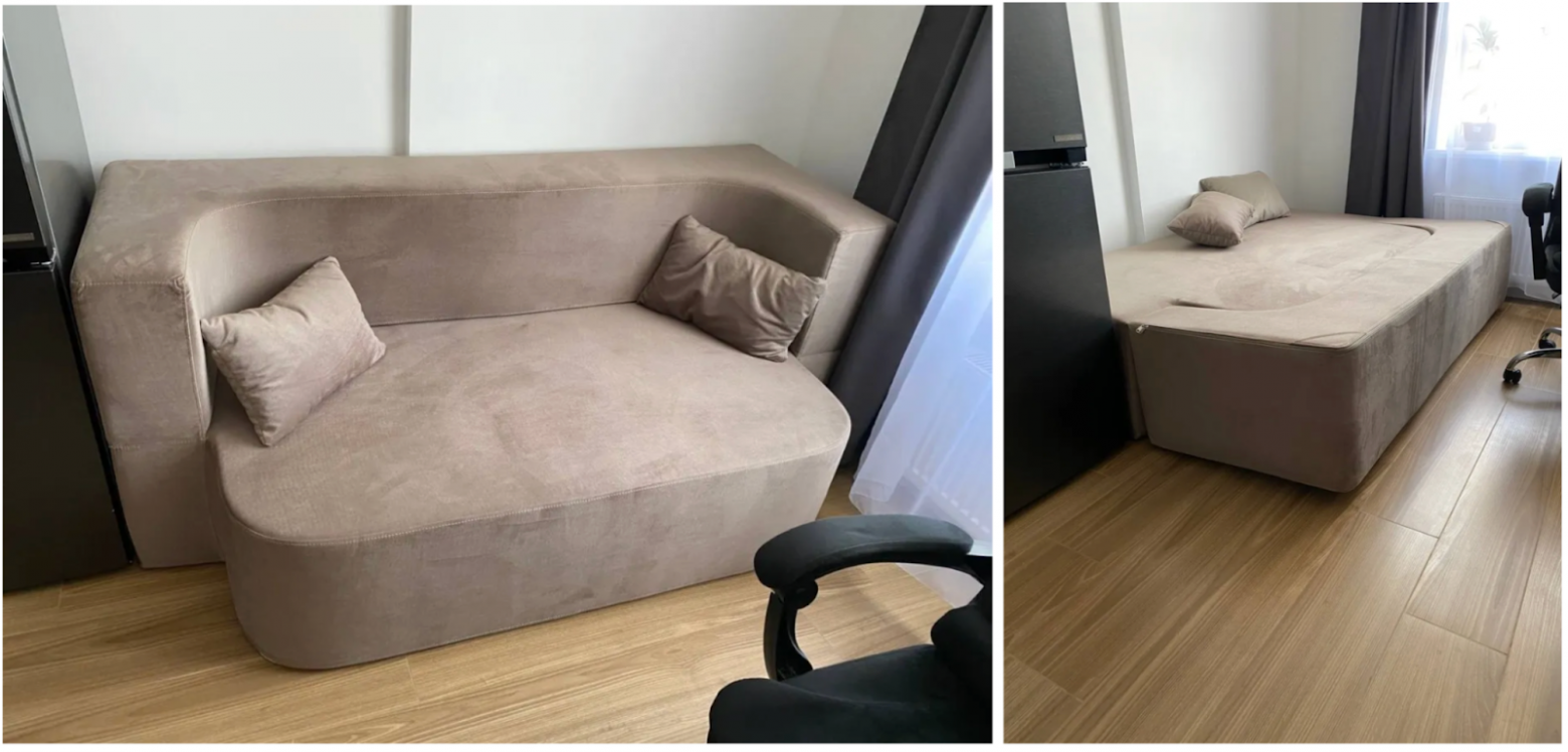 В ней нет деревянного «скелета», т.е. нет деревянного каркаса.