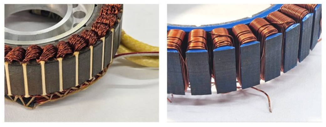 Слева ручная намотка, справа — автоматическая Слева ручная намотка, справа — автоматическая