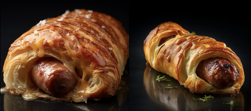 5 руб. – тесто, 33 руб. – сосиска, мы берем Мираторг