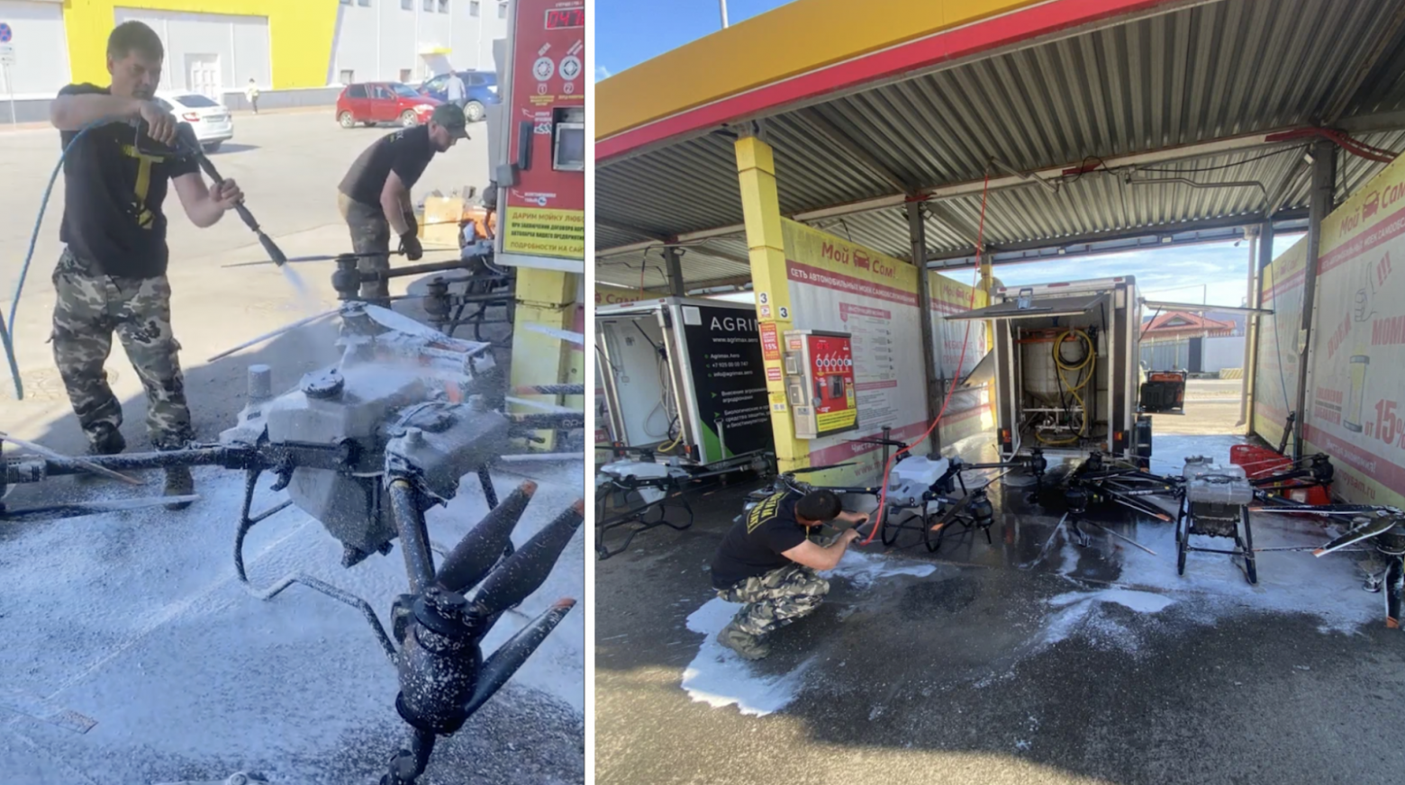 Бизнес-идея – автомойка для дронов (но пока подходит автомобильная)