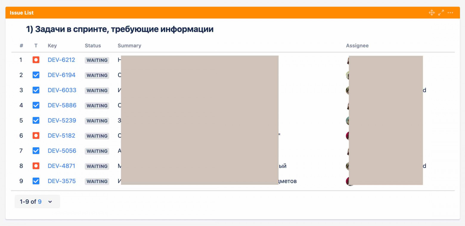 project=Dev AND status="Waiting" AND sprint IN openSprints()