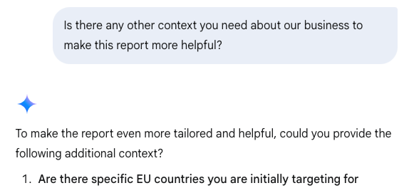 Пример из Gemini