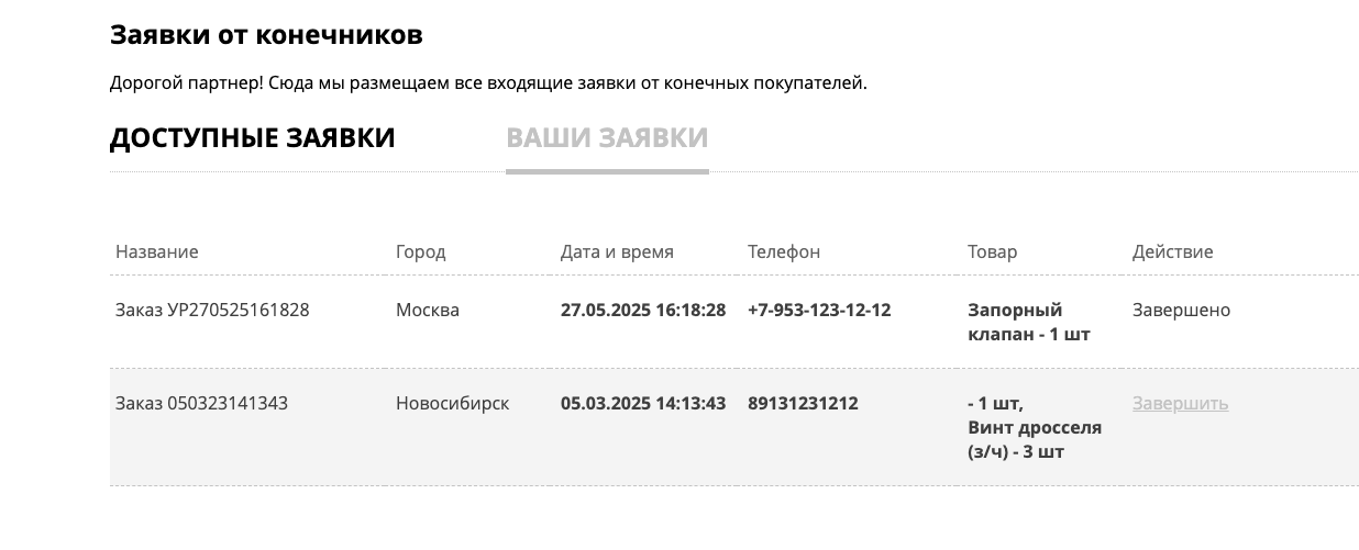 Пошаговый гайд для производителей и импортёров по созданию личного кабинета дилера - 11