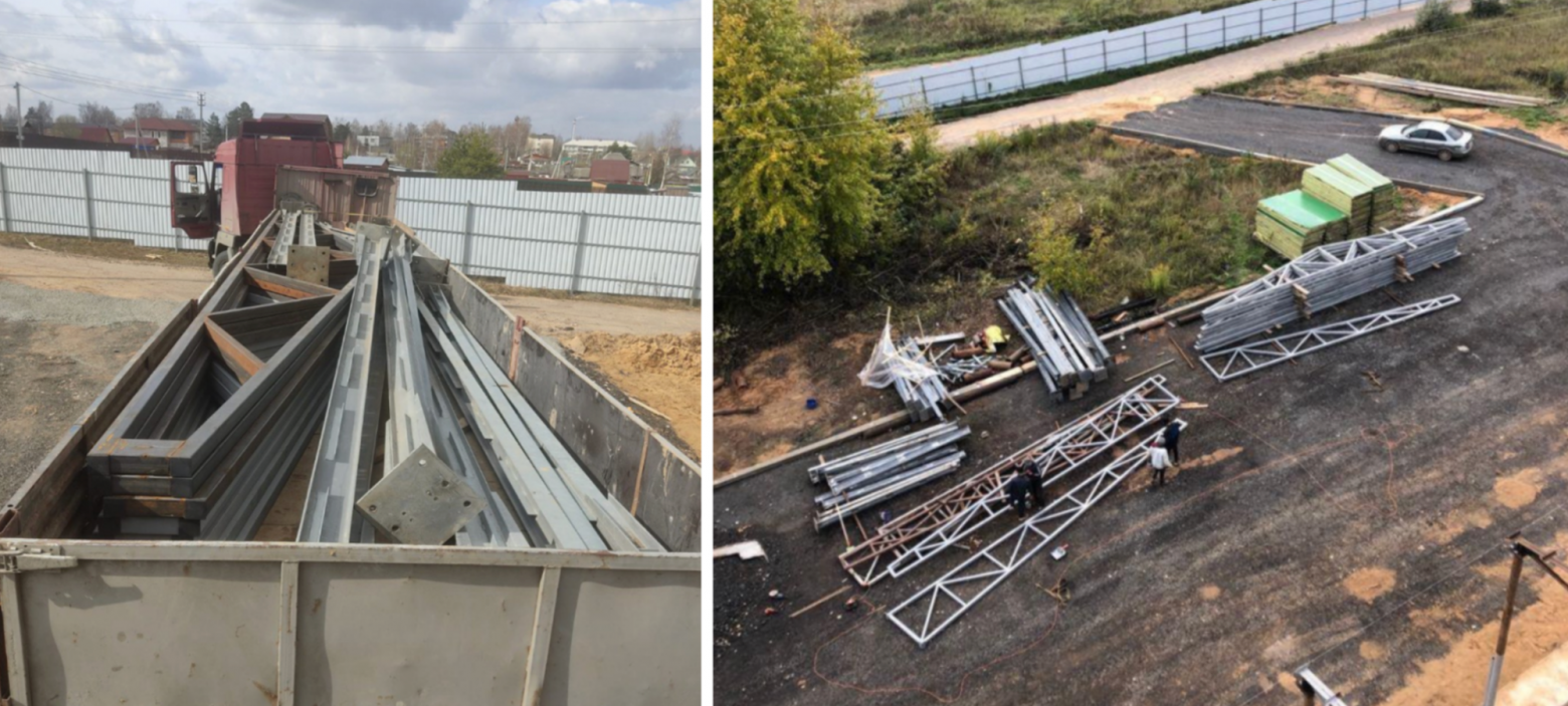 Перевозим и красим б/у металлоконструкции на перепродажу