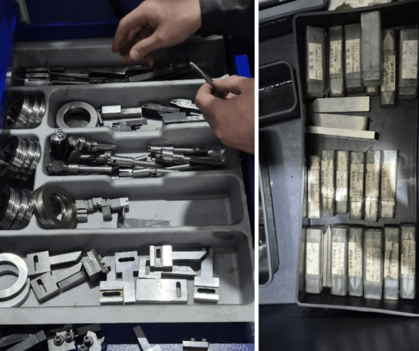 На одни наматывают проволоку, на других регулируют расстояние между витками, третьи фиксируют пружину, чтобы она получалась одинаковой по размеру и форме.