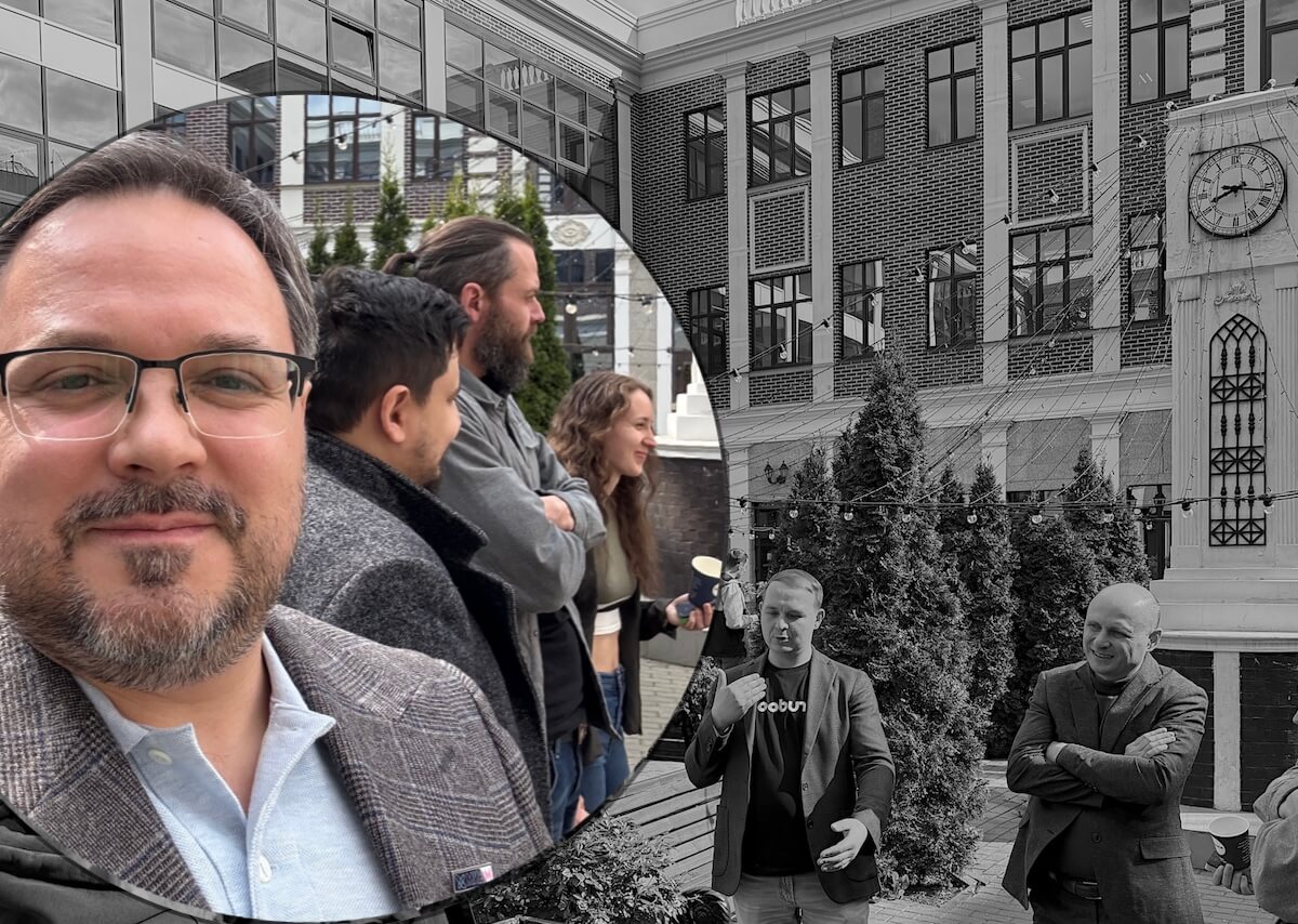 Михаил Скворцов и коллеги, в том числе из ИСП РАН на встрече консорциума Rudoo (фотографии предоставлены Михаилом из личного архива специально для данного материала)