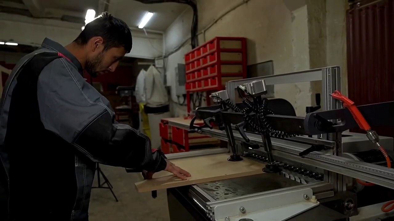 После распиловки детали идут к сверлильщику. Он делает отверстия под крепления.