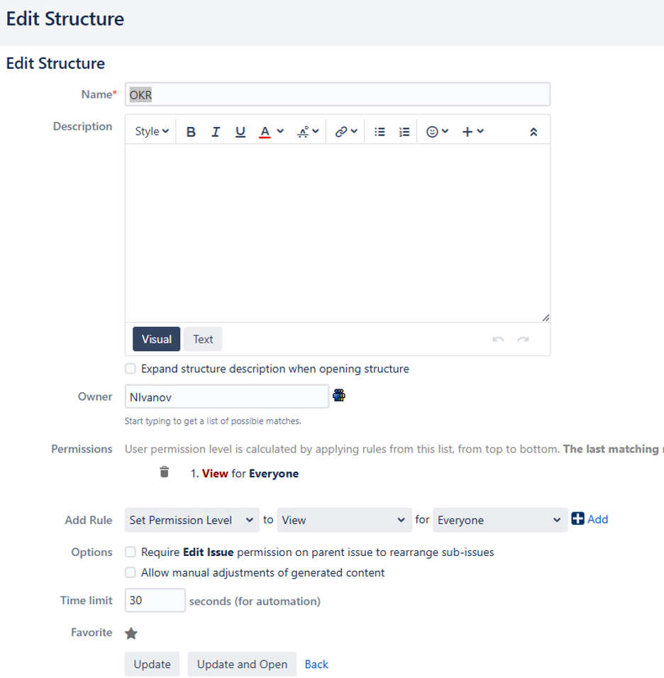Реализуем отображение OKR в JIRA - 15 Реализуем отображение OKR в JIRA - 15