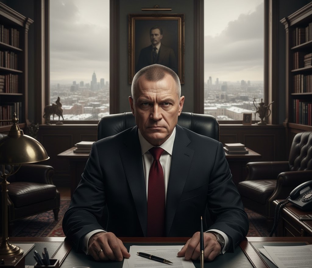 Нейросетка так представляет себе российского руководителя...