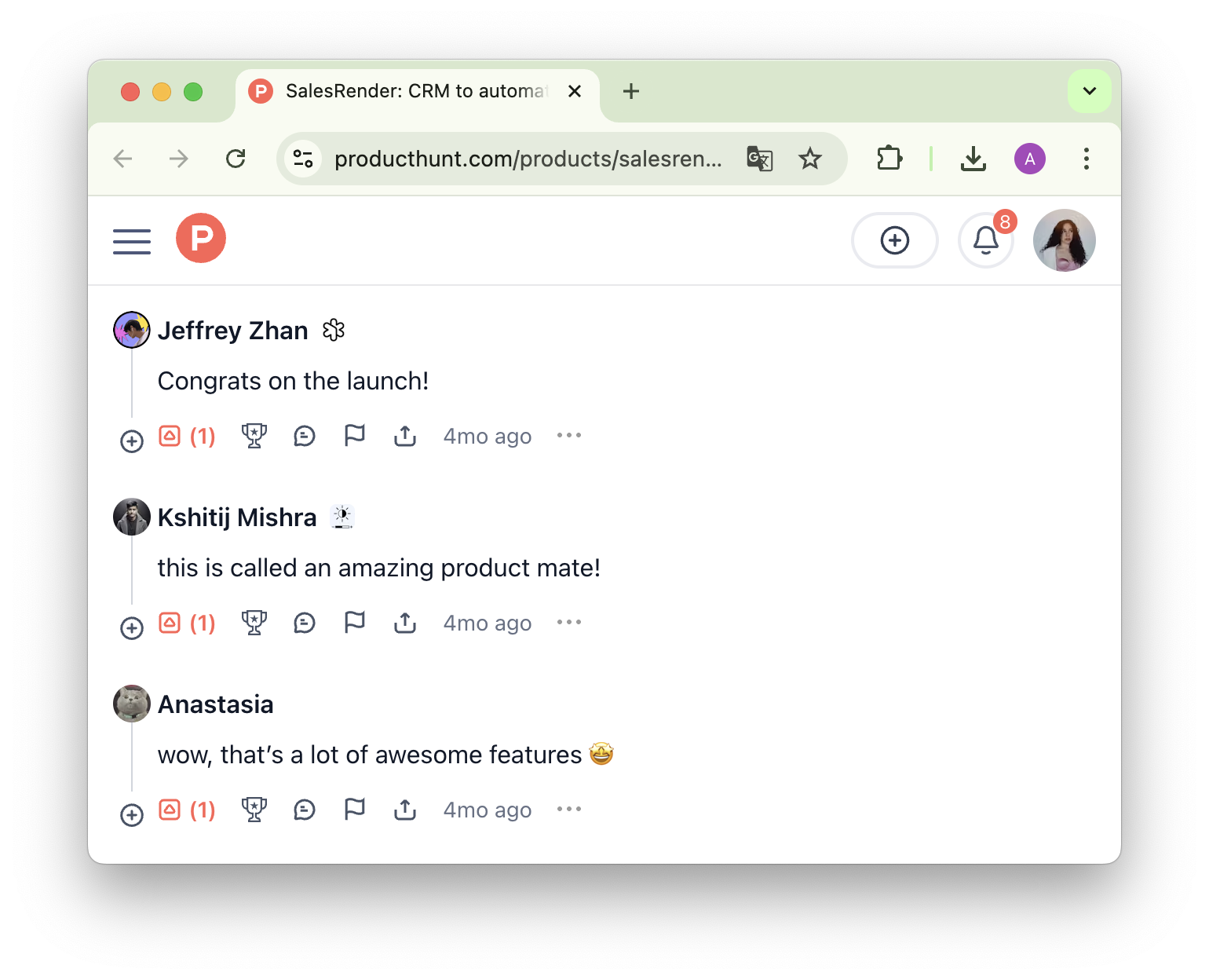 Product Hunt — площадка для запуска стартапов. Норм или стрём? - 4 Product Hunt — площадка для запуска стартапов. Норм или стрём? - 4