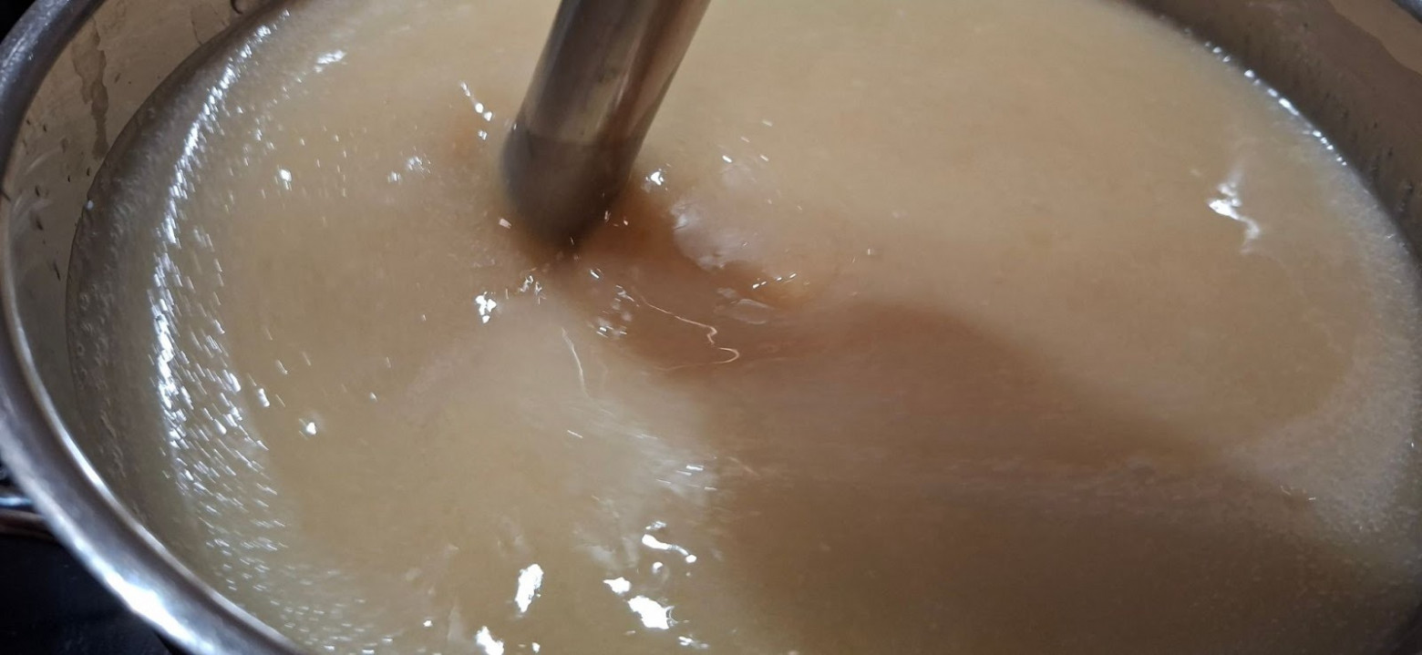 Стабильная эмульсия после активного перемешивания