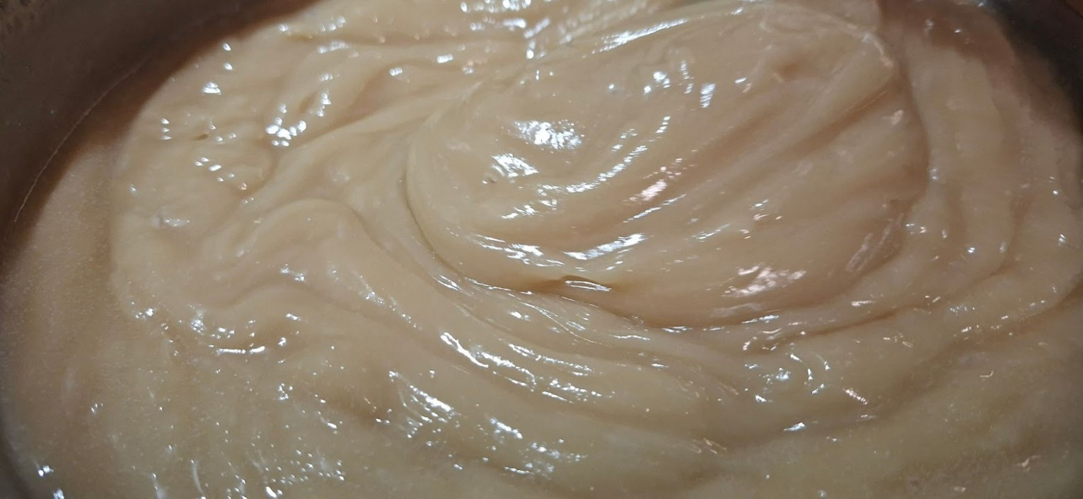 Мыльная паста после первого цикла прогрева