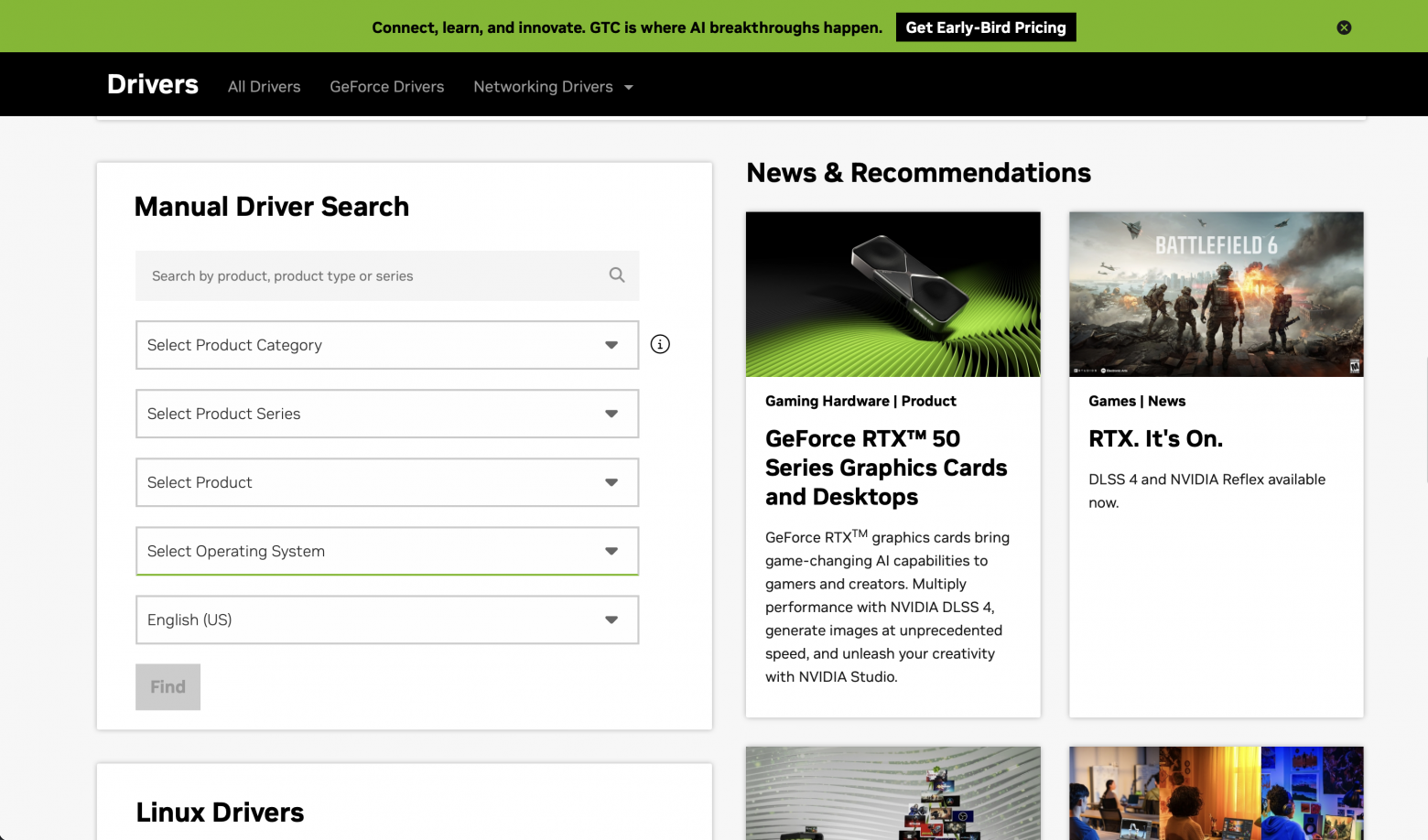 Шаг 1.2 Найдите свой драйвер Nvidia
