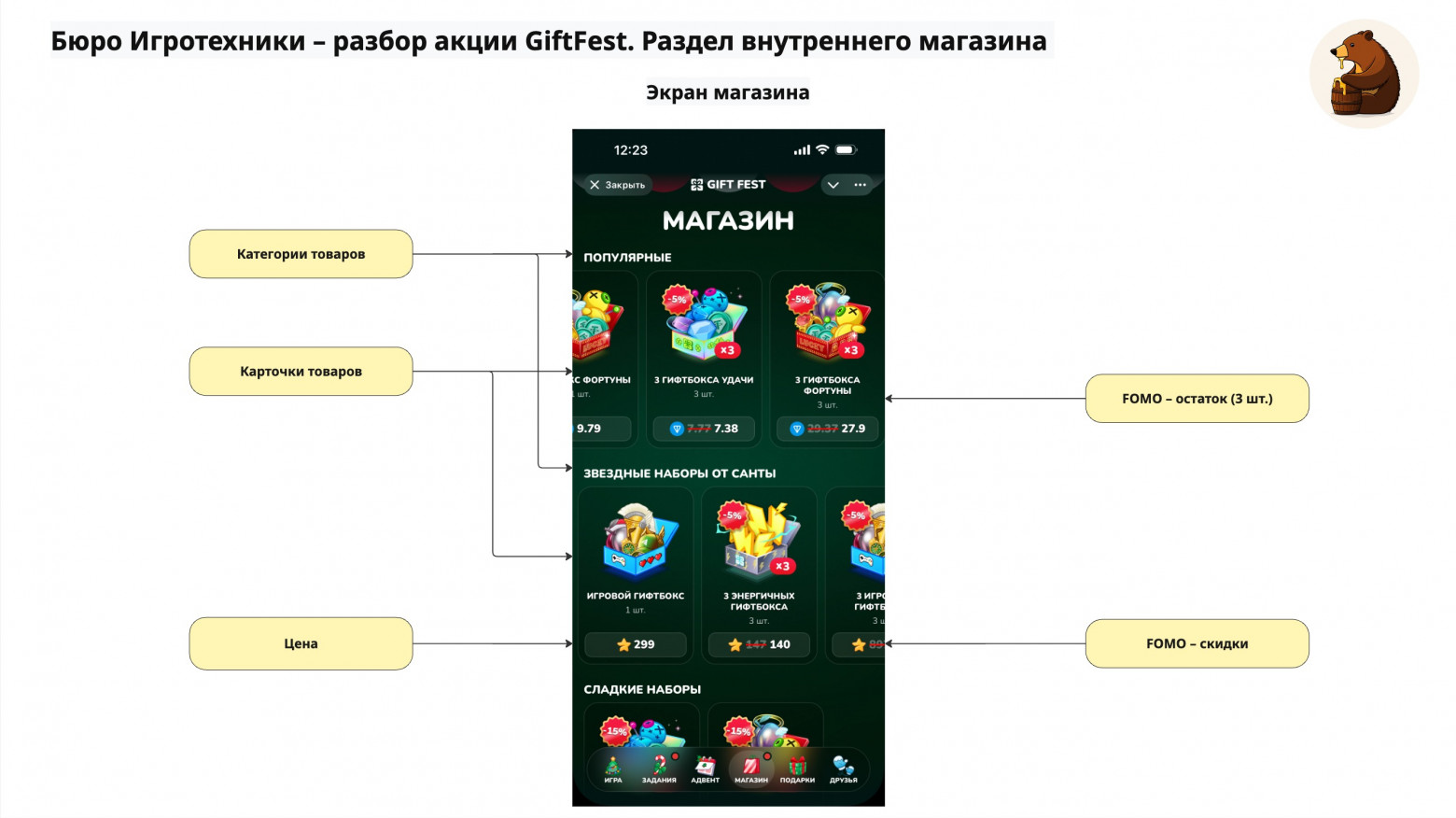 Раздел магазин GiftFest