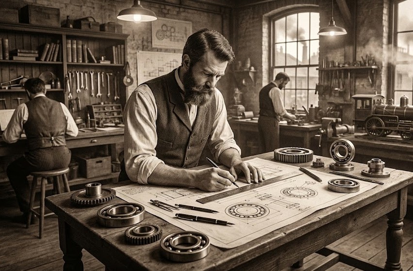 Краткая история подшипника: от проектов Леонардо да Винчи до Kugelfräsmaschine - 1 Краткая история подшипника: от проектов Леонардо да Винчи до Kugelfräsmaschine - 1