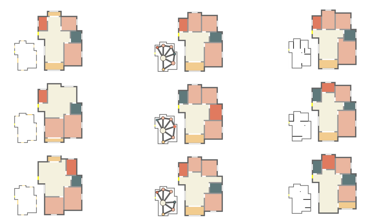 Рис. 14. Результаты генераций с разными исходными данными на входе.