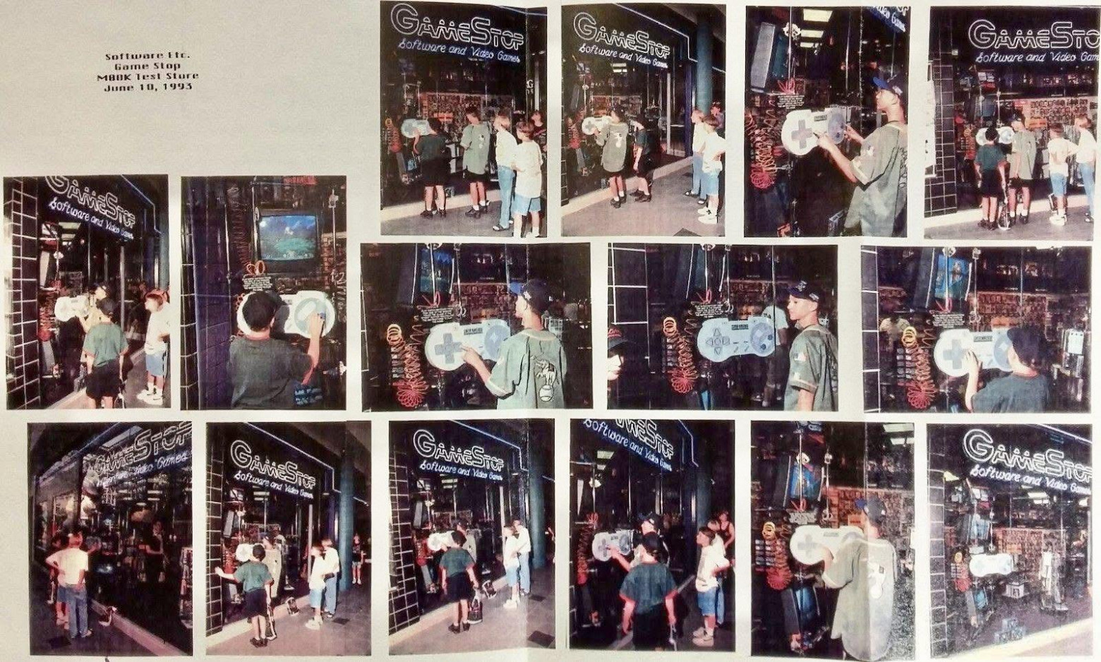 Набор снимков из старого магазина GameStop 1993 года. Источник: https://www.reddit.com