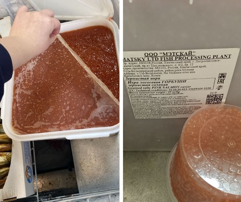 Купили икру за 145000 25 кг, пробовал перед покупкой чтобы была топ, продавали за 8500 кг