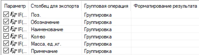 Рис. 25. Столбец «Групповая операция»