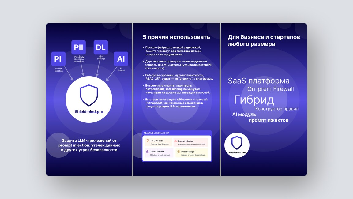 Защита LLM-приложений от Prompt Injection, исправление рискованных договоров на лету — и ещё 8 российских стартапов - 2