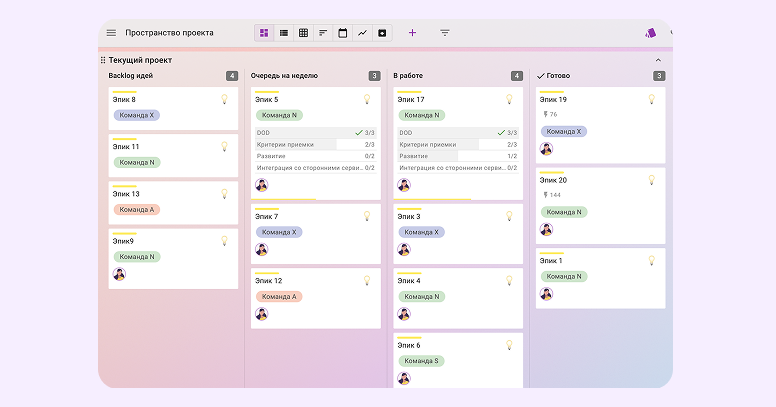 Интерфейс Kaiten