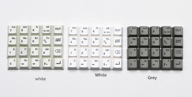 Готовые комплекты кнопок для новой версии корпуса.