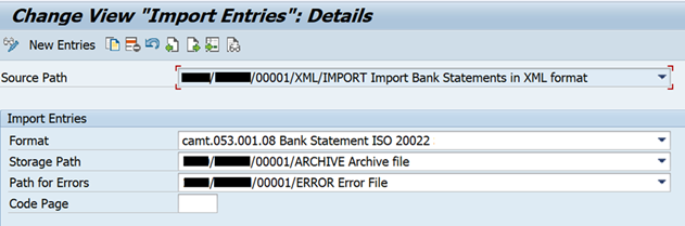 Рис. 4. Определение параметров импорта