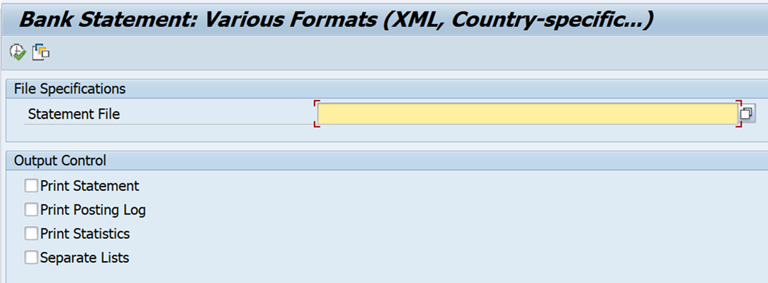 Рис. 5. Параметры экрана выбора программы загрузки файлов выписок с локальных станций