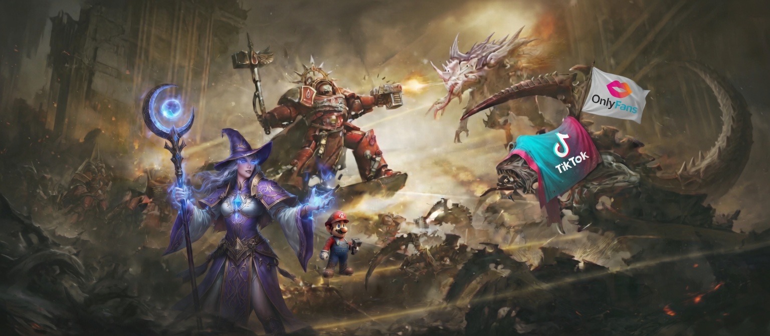 Война доменов: как TikTok, OnlyFans и гемблинг отбирают внимание у игр - 1 Война доменов: как TikTok, OnlyFans и гемблинг отбирают внимание у игр - 1