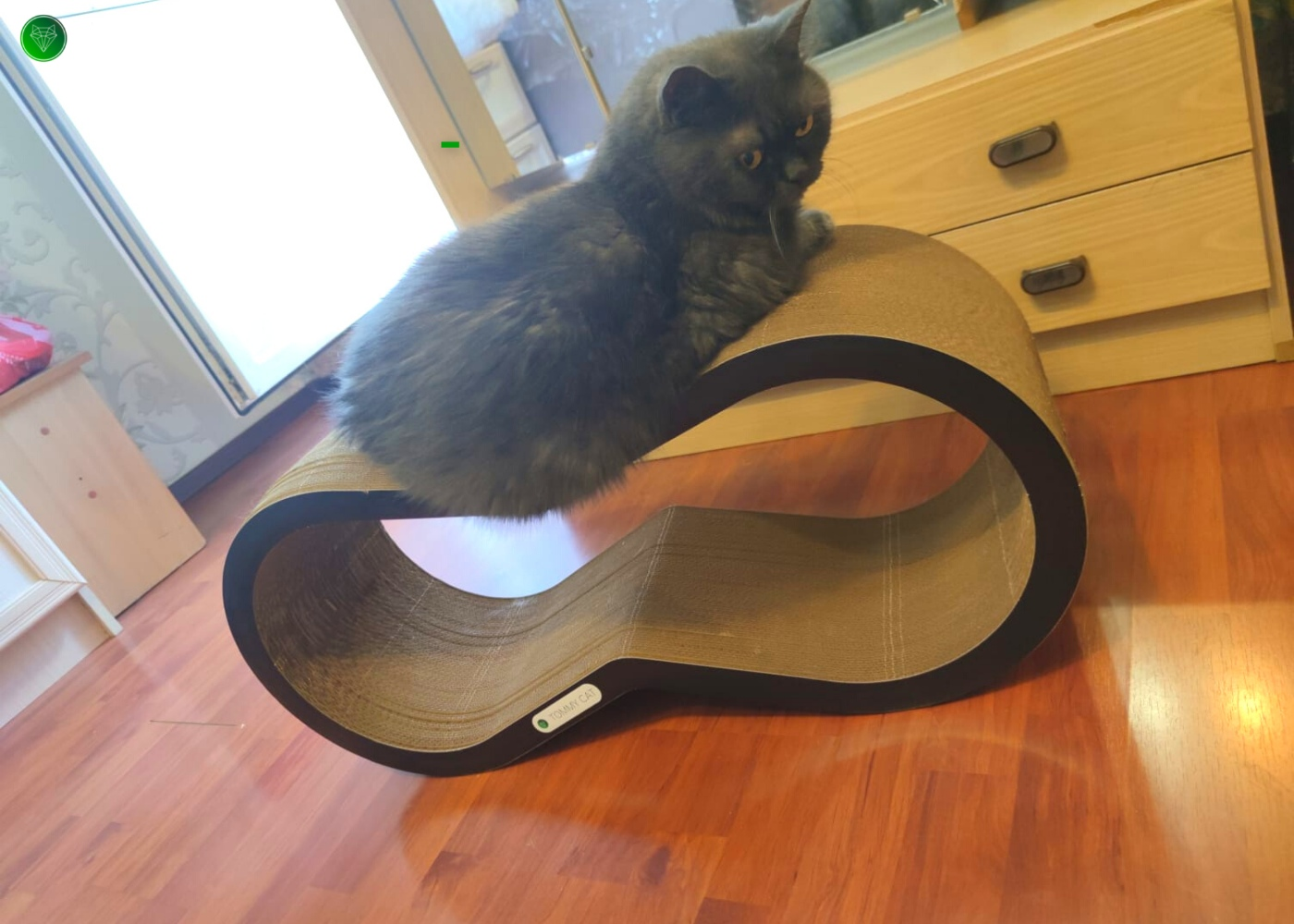 Вот такие когтеточки делали