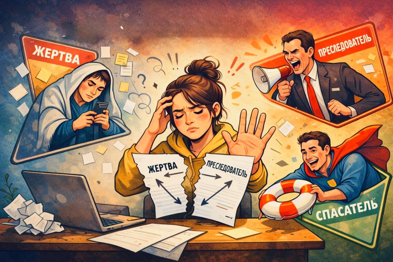 Жертва, преследователь, спасатель: как убрать с себя псевдонаучные ярлыки и спокойно работать - 1 Жертва, преследователь, спасатель: как убрать с себя псевдонаучные ярлыки и спокойно работать - 1