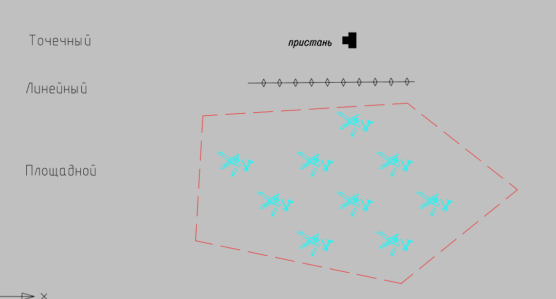 Рис. 28. Добавленные новые УТЗ, вставленные в чертеж