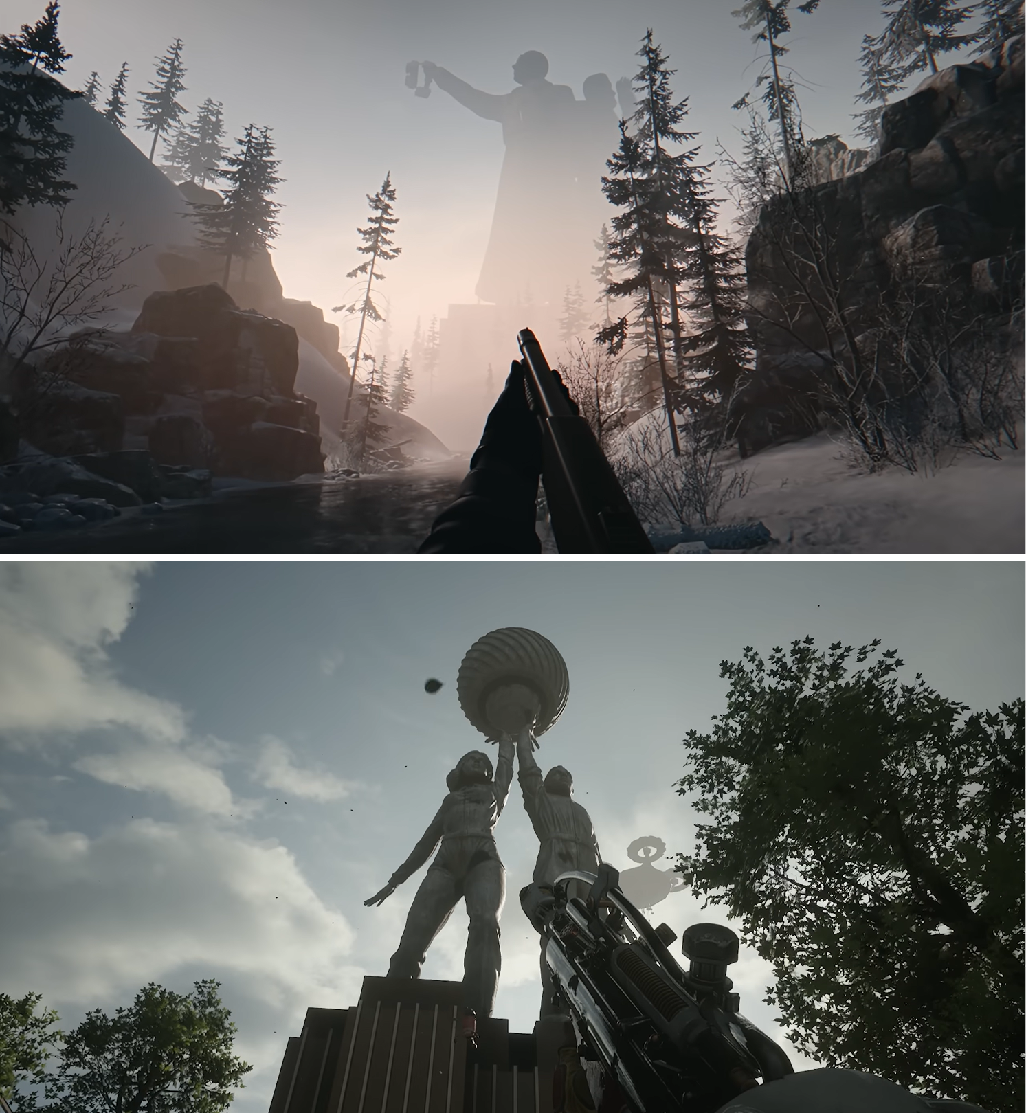 Сверху Hail to the Rainbow, снизу Atomic Heart