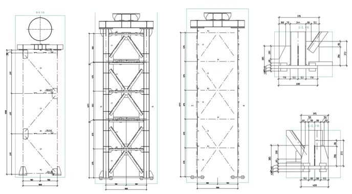 Рис. 10. Примеры получаемых чертежей КМ