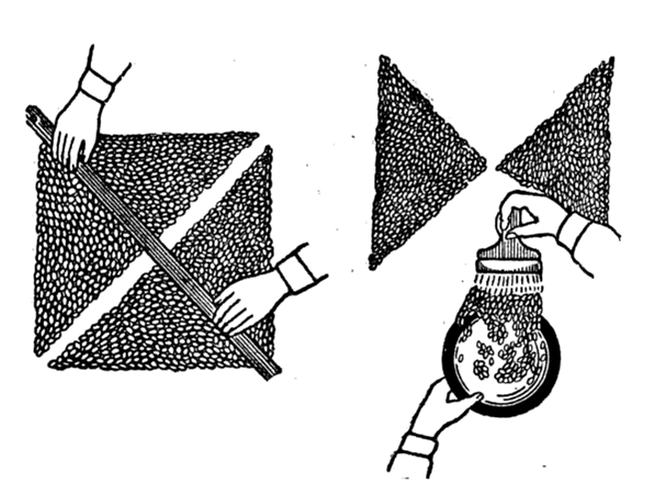 Квартование пробы 