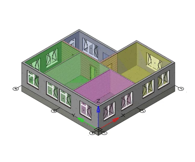 Рис. 3. Дополненная модель этажа