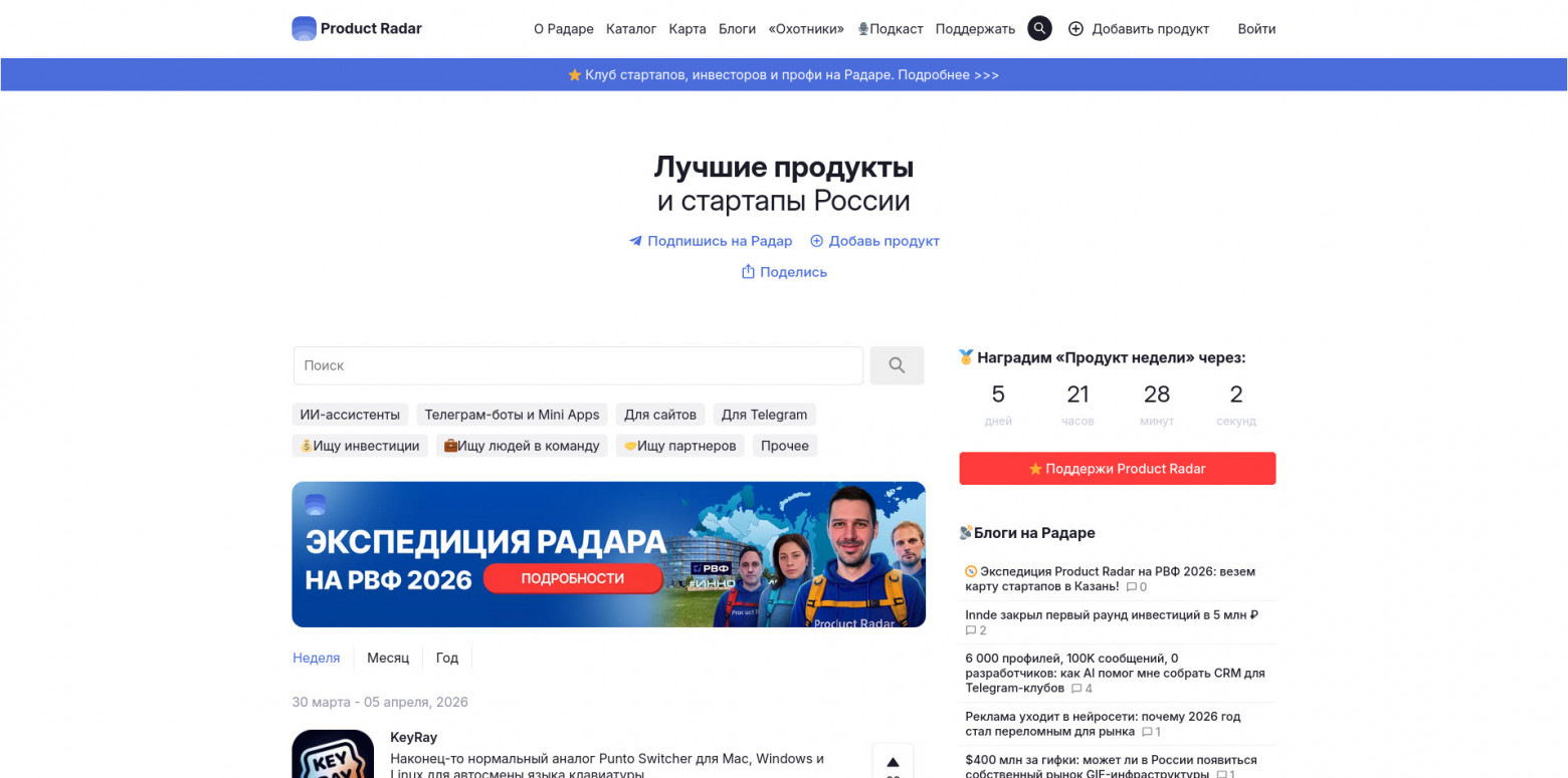 Запустил свой open source проект на 3 площадках для стартапов. Вот что получилось - 6
