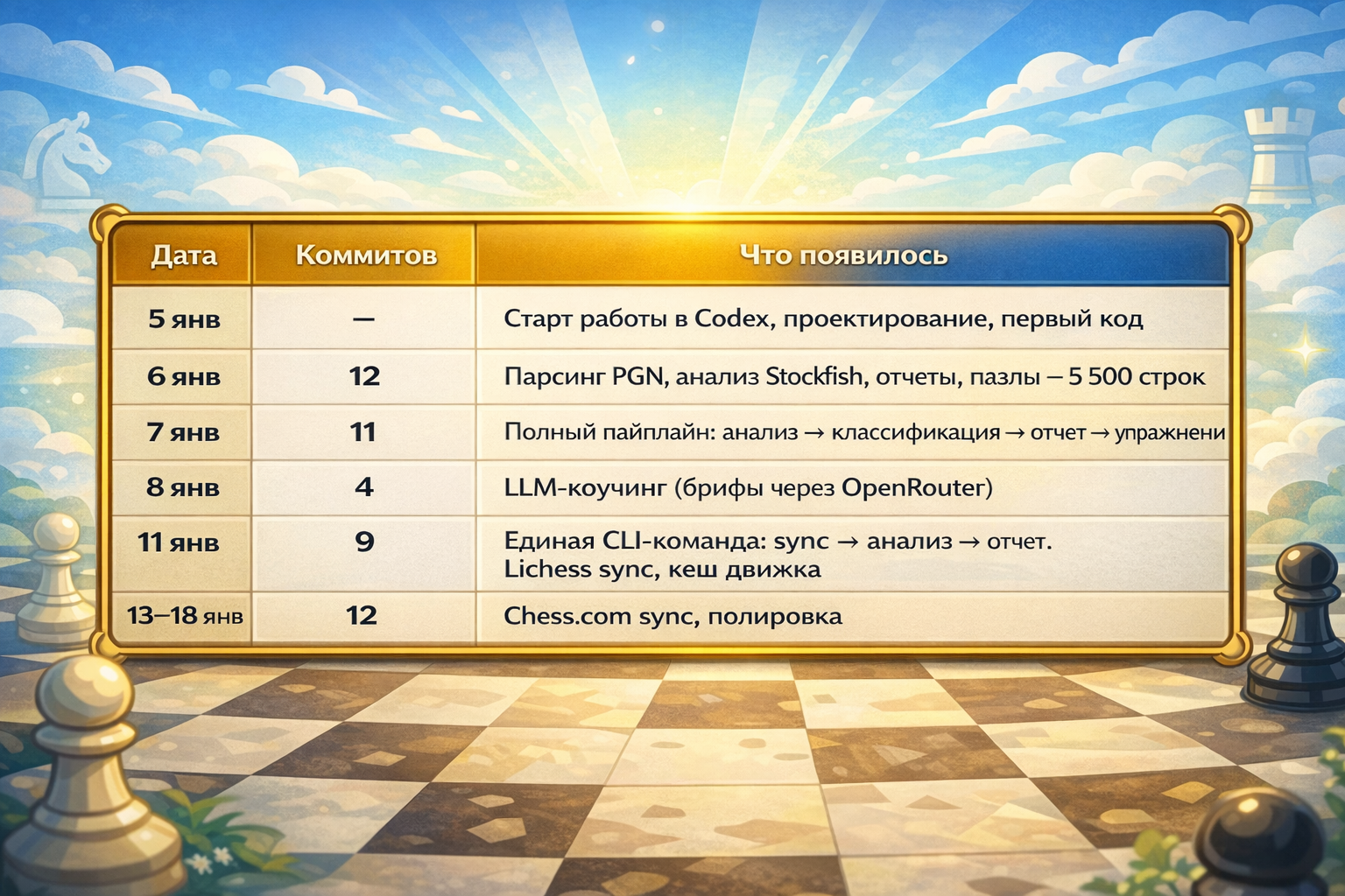 POC v1=3 дня + 23 коммита