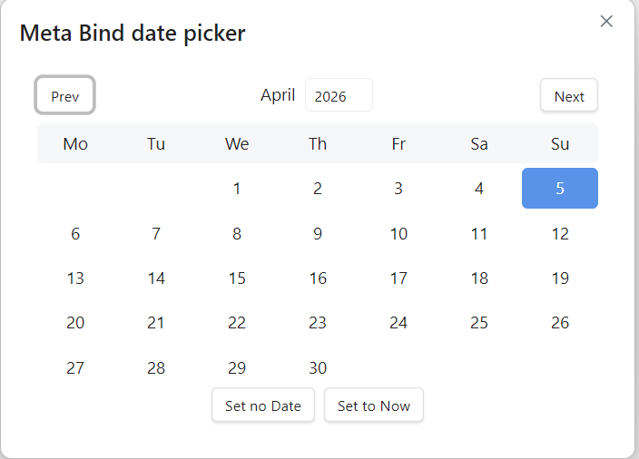 Динамический просмотр задач на любую дату в Obsidian: Meta Bind + DataviewJS - 4