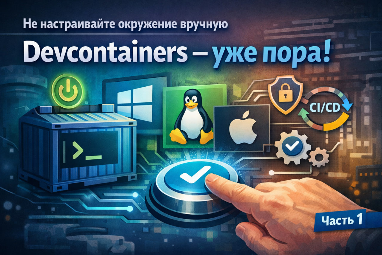 Не настраивайте локальное окружение вручную. Devcontainers — уже пора! Часть первая - 1