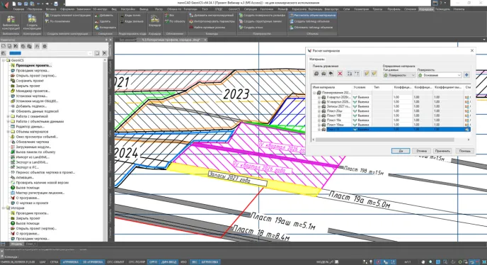 Рис. 3. Планирование горных работ: годовое, квартальное, месячное