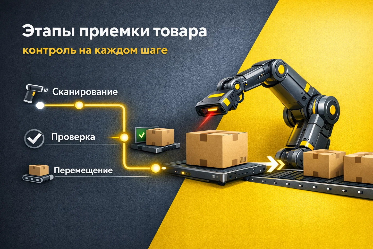 Этапы приемки товара на складе от проверки до размещения 