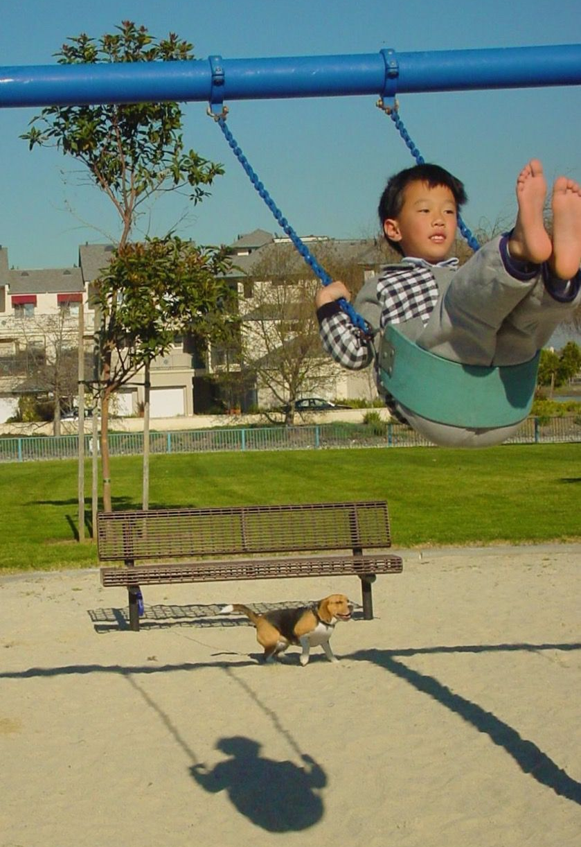 Джефф Ян (основатель Hyperliquid) в детстве с собакой Максом. Источник - colossus