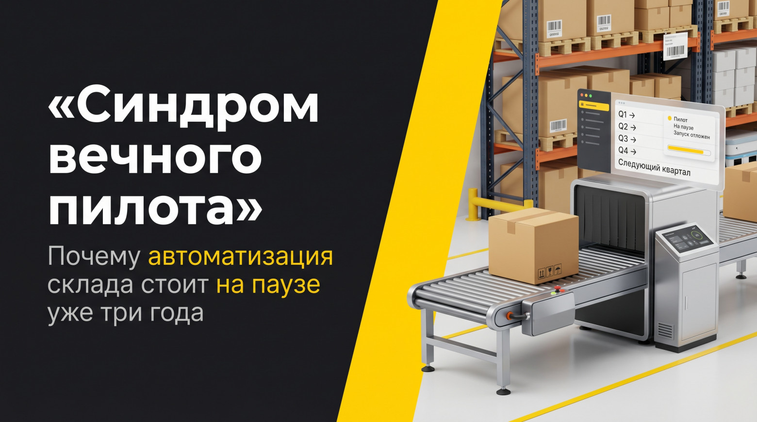 Автоматизация часто тормозится не из-за технологий, а из-за бесконечного переноса решений  