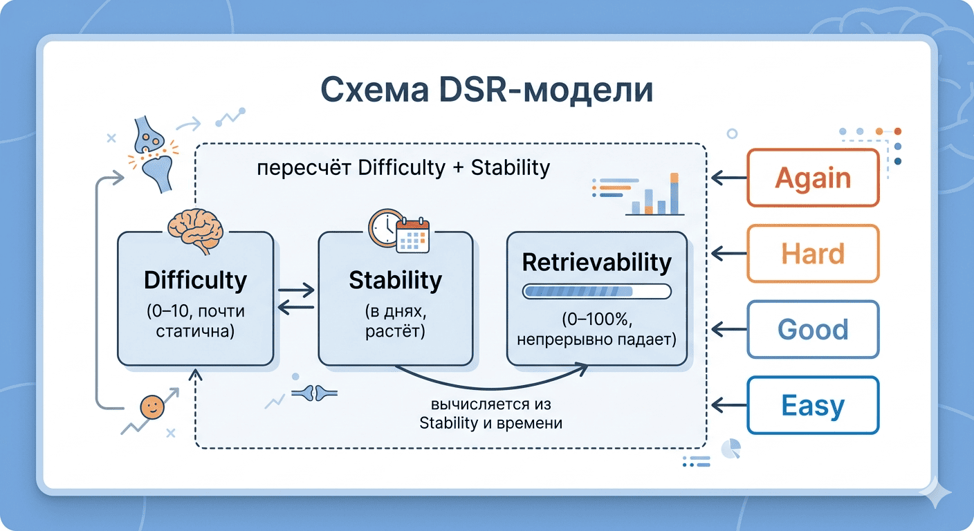 схема DSR-модели
